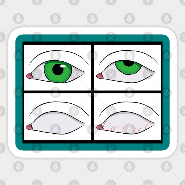 Eye Roll Extravaganza Sticker by Fun Funky Designs